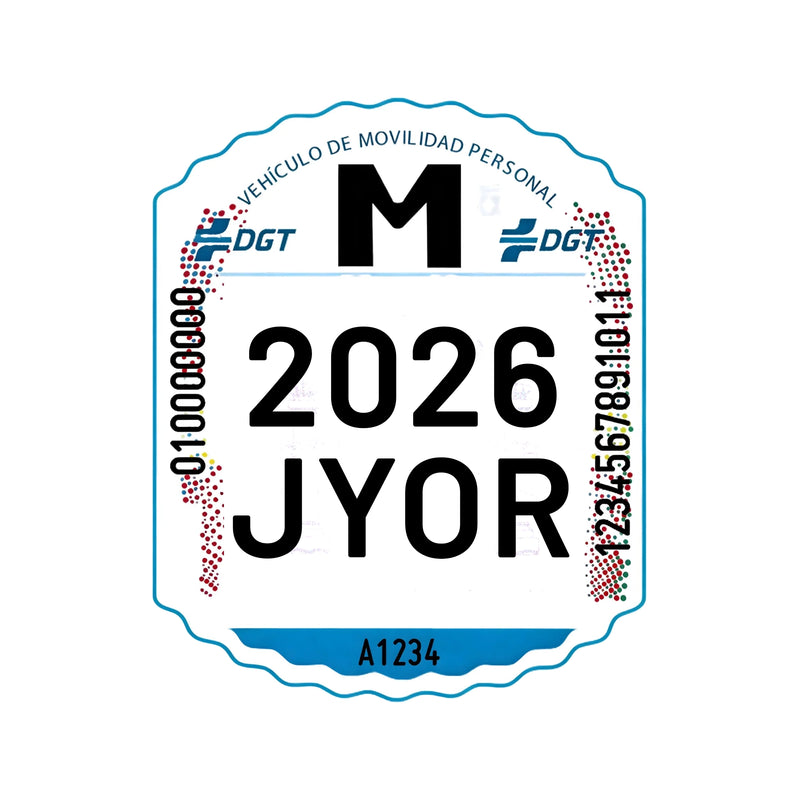 Load image into Gallery viewer, Matricula para patinete electrico DGT Homologado