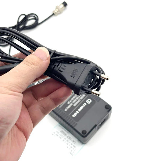 48v 2a battery charger with durable metal aviation connector
