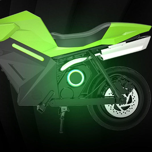 Green Electric Motorcycle for Kids
