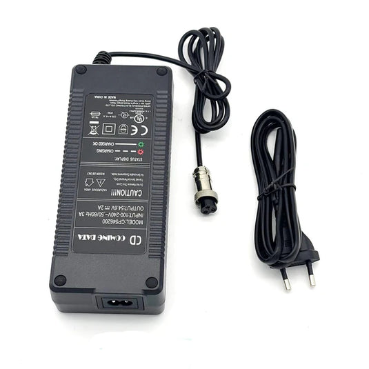 original 48v 2a battery charger with m16 3 pin aviation connector