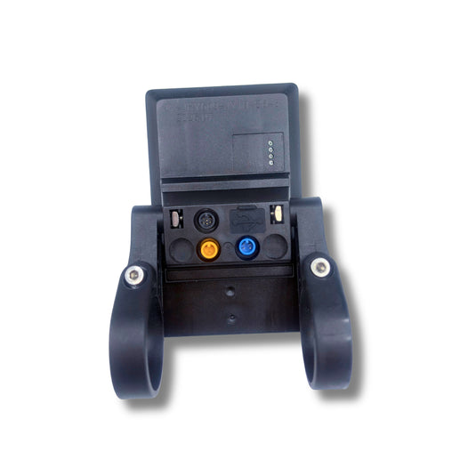 Vista trasera display  V2-DGT JP para patinete eléctrico Joyor S-PRO, número serial JY-JPY609-JY18-S8-52025.07