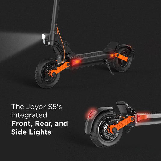 Trottinette électrique Joyor S5, puissance maximale de 800 W, autonomie de 55 km