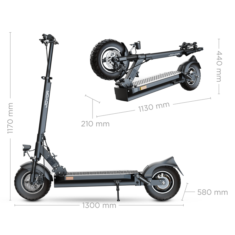 Chargez l&#39;image dans la visionneuse de la galerie, Joyor Y8-S Trottinette Électrique Certifié ABE 500W 100KM
