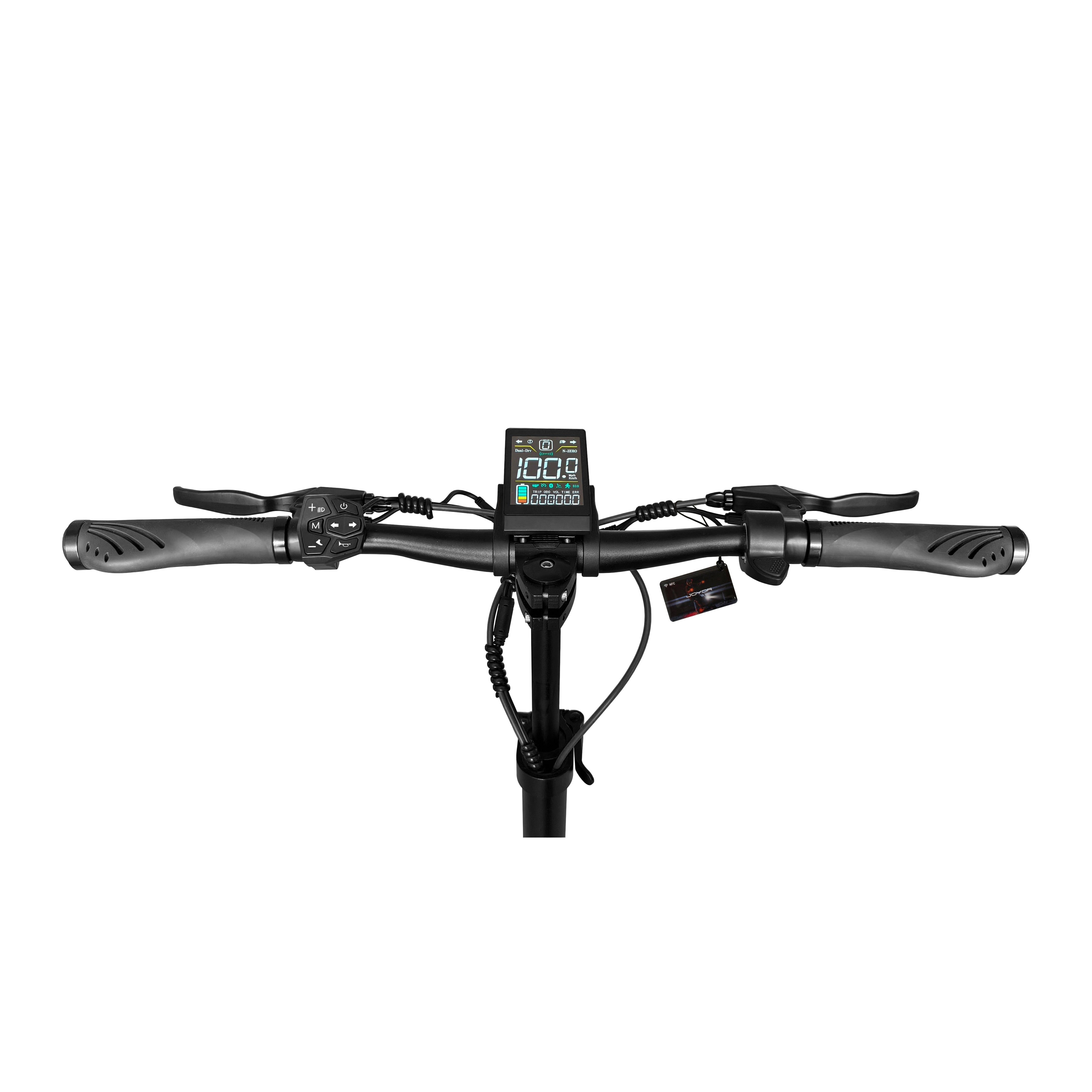 JOYOR T-PRO and T10 electric scooter featuring NFC smart card unlocking system and digital display