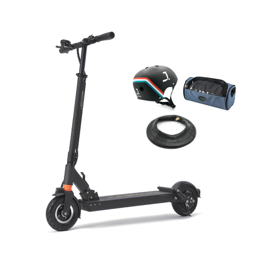 Joyor F5S+ Elektroroller + Helm + Tasche + Schlauch – 650 W maximale Leistung, 50 km Reichweite