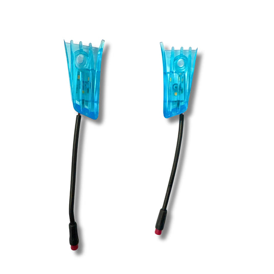 Pair of front turn signals for C10 electric scooter.