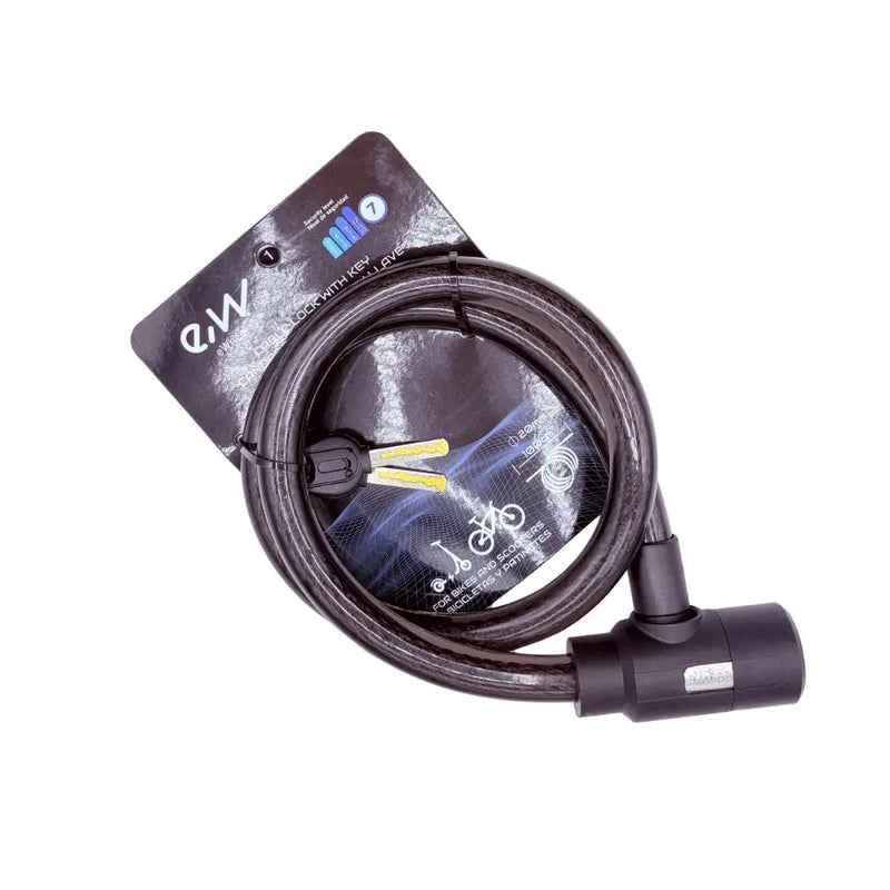 Bild in der Galerieansicht laden, compact black key lock for personal mobility vehicles
