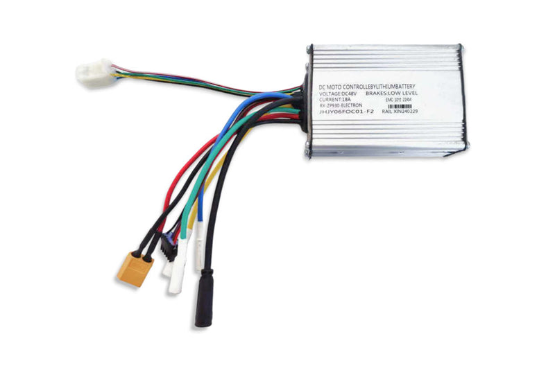 Load image into Gallery viewer, Electric scooter controller with multicolored wires and a white casing, labeled with 'S5 ABE' and 'ABE certification'.
