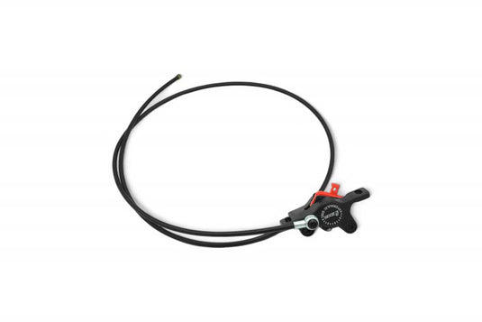Front braking system and cable for Joyor S10-S / S-PRO electric scooter, including brake fluid reservoir, brake module, and a long black cable.