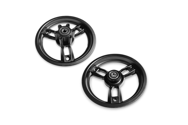 Load image into Gallery viewer, Two black front wheel hubs for Joyor Scooter S Series
