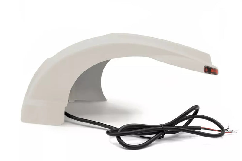 Load image into Gallery viewer, Rear mudguard with light in white x side series
