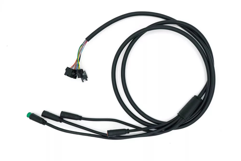 full view of joined cable harness electric scooter joyor