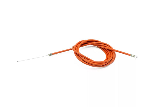 An orange rear brake cable for a Joyor S series electric scooters
